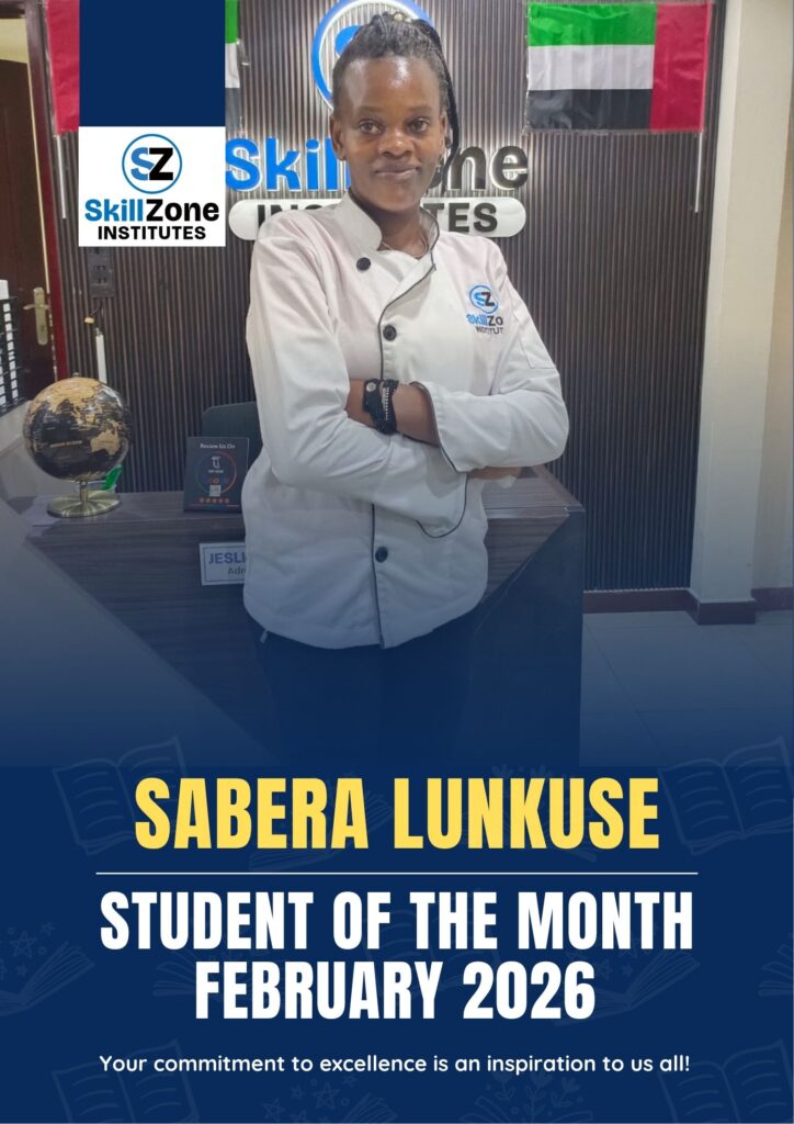 student of the month classroom poster in blue and yellow realistic style (1)