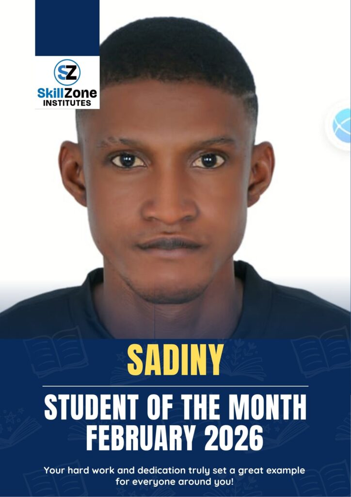 student of the month classroom poster in blue and yellow realistic style (2)
